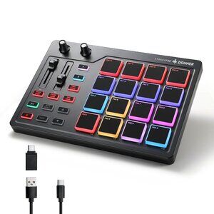 Sold-Donner MIDI Pad Beat Maker Machine Professional,Drum Machine w/16 Beat Pads